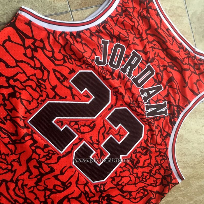 Camiseta Chicago Bulls Michael Jordan #23 Mitchell & Ness Rojo2